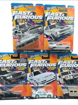 Hot wheels 2024 Fast and furious Walmart HW Decades of Fast Complete set of 5
