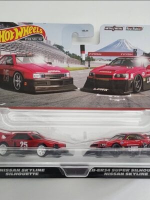 Hot wheels 2023  car culture 2 pack Nissan Skyline silhouette lb er34 super silhouette nissan Skyline target exclusive hkf49