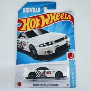 Hot Wheels 2023 HW J-Imports 5 of 10 Nissan Skyline GT-R (R32) White Godzilla HKJ13