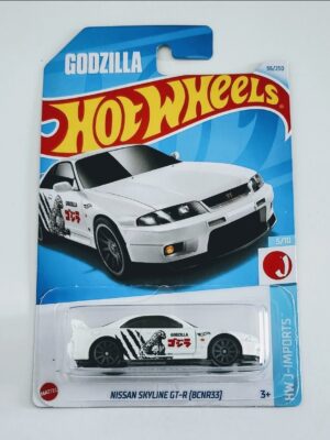 Hot Wheels 2023 HW J-imports 5 of 10 Nissan Skyline GT-R (R32) White Godzilla HKJ13