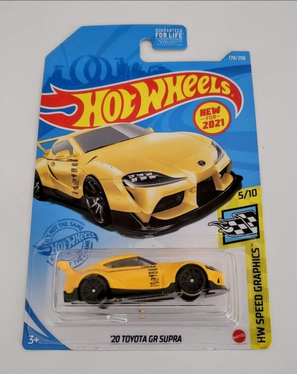 Hot Wheels 2021 HW Speed Graphics 5 of 10 - 2020 Toyota Supra  Greddy (yellow) GTB76