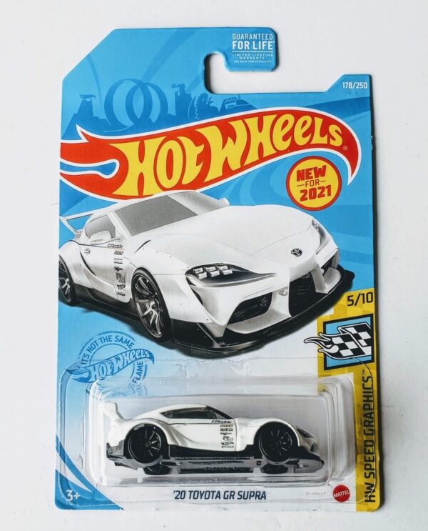 Hot Wheels 2021 HW Speed Graphics 2020 Toyota Supra  Greddy (white) GRX20