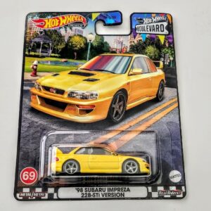 Hot Wheels Car Culture Boulevard Mix P 69 of 70 - 1998 Subaru Impreza 22b-STi version yellow HKF16