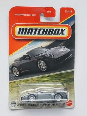 Matchbox 2025 Porsche 911 Carerra Cabriolet grey JBP06
