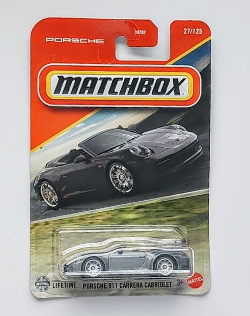 Matchbox 2025 Porsche 911 Carerra Cabriolet grey JBP06