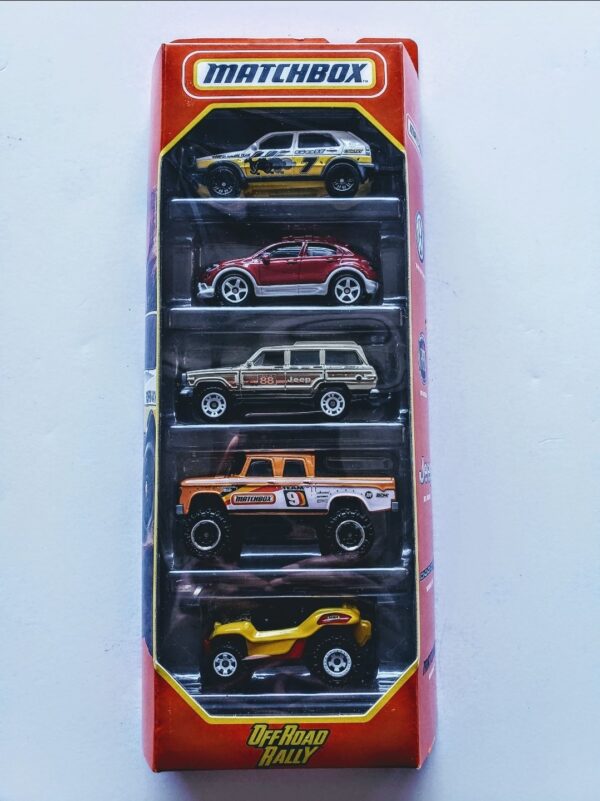 Matchbox 2020 Off Road Rally 5 pack - Datsun 510 Jeep Cherokee