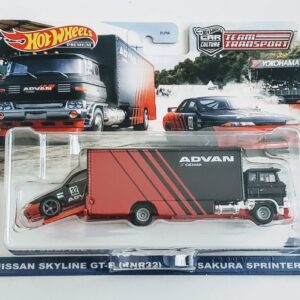 Hot Wheels 2021 Team Transport Nissan Skyline GTR BNR32 Sakura Sprinter Advan GRK55