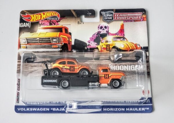 Hot Wheels 2021 Team Transport Mix 2 - 31 of 32 Volkswagen Baja Bug w/Horizon Hauler orange (Hoonigan Scumbug) GRK61