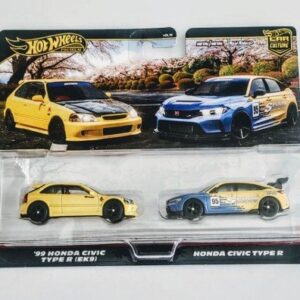 Hot wheels 2025 car culture 2 pack Honda Civic Type-R and 1999 Honda Civic Type-R EK9 JBL00 Hot wheels 2025 car culture 2 pack Honda Civic Type-R and 1999 Honda Civic Type-R EK9 JBL00