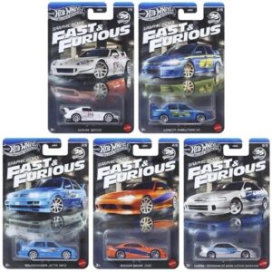Hot wheels Silver series 2025 Fast and furious Walmart Graphic Remix HNR88-956L complete set of 5