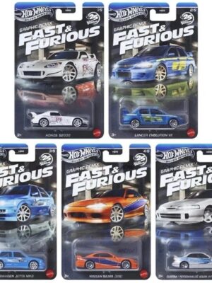 Hot wheels Silver series 2025 Fast and furious Walmart Graphic Remix HNR88-956L complete set of 5