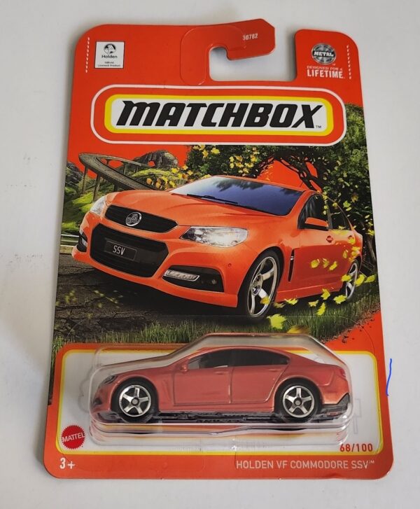 Matchbox 2024 68 of-100 Holden-vf Commodore ssv orange hvl36