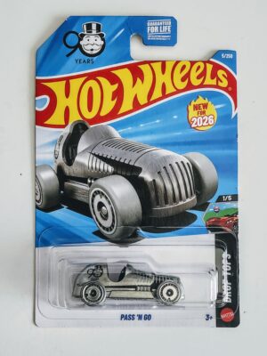 Hot wheels 2026 Drop tops - Pass n Go silver JJH30 ( Monopoly 90th anniversary)