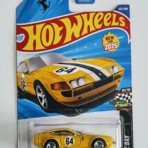 Hot wheels 2025 Race Day Ferrari 365 GTB4 Competizione yellow JCB19 Hot wheels 2025 Race Day Ferrari 365 GTB4 Competizione yellow JCB19
