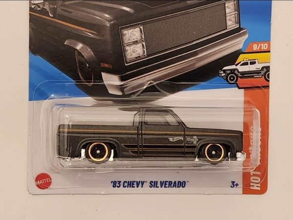 Hot wheels 2025 Hot Trucks 1983 Chevy Silverado dark gray JMT29
