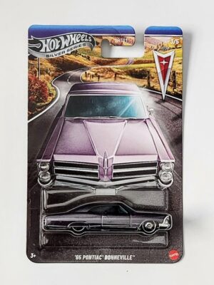 Hot wheels Silver series 2025 Pontiac 100th anniversary series 1965 Pontiac Bonneville purple JKY12