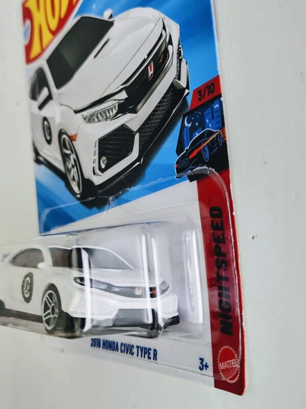 Hot wheels 2026 Night Speed 2018 Honda Civic Type-R (CJ racing) white