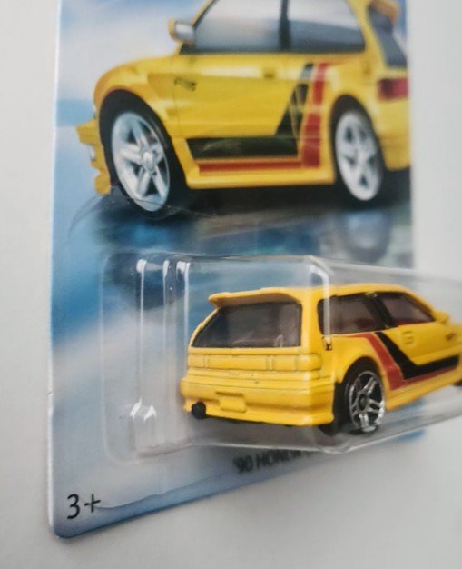 Hot Wheels 2018 Honda 70th Anniversary 1990 Honda Civic EF yellow  GDG46