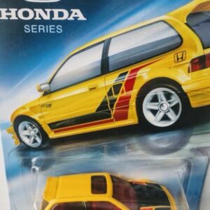 Hot Wheels 2018 Honda 70th Anniversary 1990 Honda Civic EF yellow GDG46