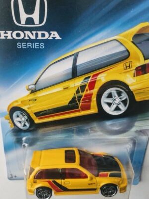 Hot Wheels 2018 Honda 70th Anniversary 1990 Honda Civic EF yellow  GDG46
