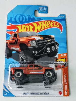 Hot Wheels 2021 HW Hot Trucks 2 of 10 Chevy Silverado Off Road Orange GRY92