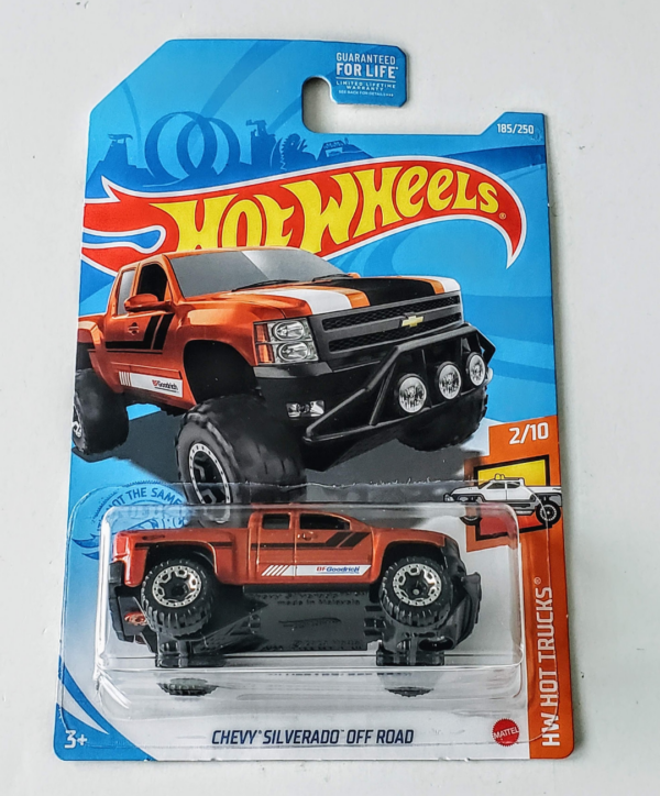 Hot Wheels 2021 HW Hot Trucks 2 of 10 Chevy Silverado Off Road Orange GRY92