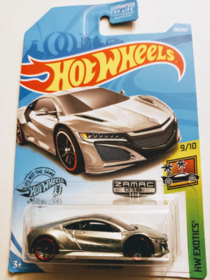 Hot Wheels 2019 Exotics '17 Acura NSX Zamac FYG35