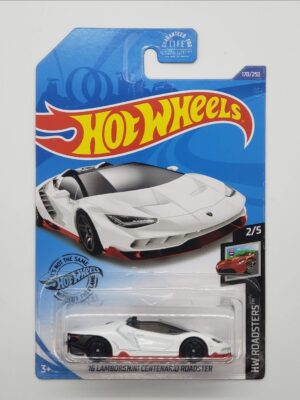 2025/10/1000020843.jpg Hot Wheels 2020 HW Roadsters 2016 Lamborghini Centenario Roadster (white) GHC73
