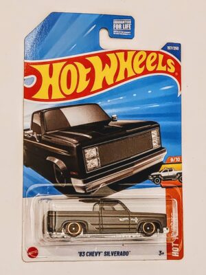 Hot wheels 2025 Hot Trucks 1983 Chevy Silverado dark gray JMT29