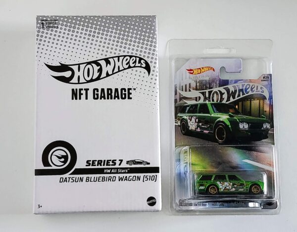 Hot wheels 2024 NFT Garage Series 7 HW All Stars Datsun Bluebird Wagon green (510)