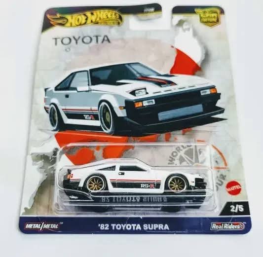 Hot wheels Premium 2024 Car Culture World Tour 3 / 5 1982 Toyota Supra (RS-R) white HRV91