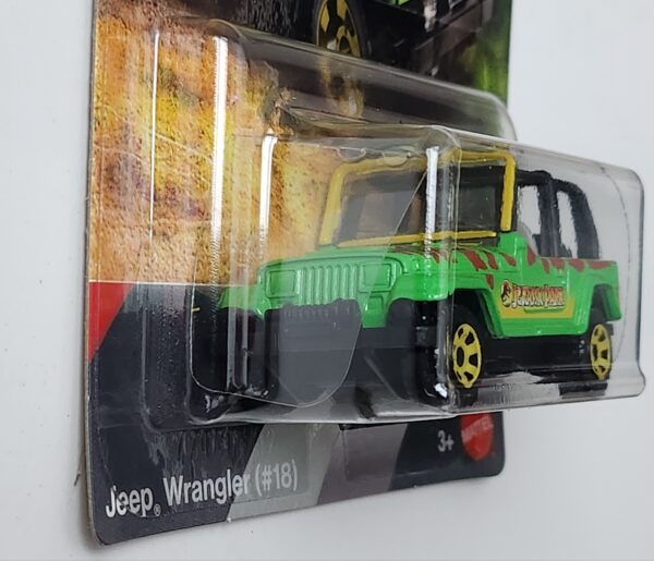 Matchbox 2025 jurassic world rebirth mix 1 Jeep Wrangler #18 (Jurrassic world livery) JGL15