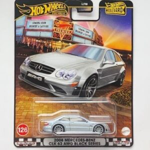 Hot wheels 2025 Boulevard 958-C #126 2008 Mercedes-Benz CLK AMG Black Series gray