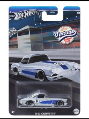 Hot wheels Silver series 2024 Vintage Racing Club series mix 2 1962 Corvette gray HRV06