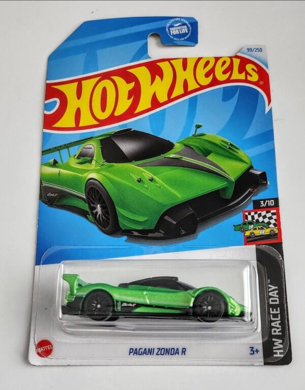 Hot wheels 2024 HW Race Day Pagani Zonda R green HTF71