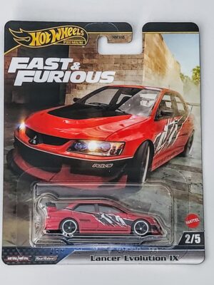 Hot wheels 2025 fast and furious premium mix D Lancer Evolution IX red (Tokyo Drift) JBM02