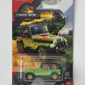 Matchbox 2025 jurassic world rebirth mix 1 Jeep Wrangler #18 (Jurrassic world livery) JGL15 Matchbox 2025 jurassic world rebirth mix 1 Jeep Wrangler #18 (Jurrassic world livery) JGL15