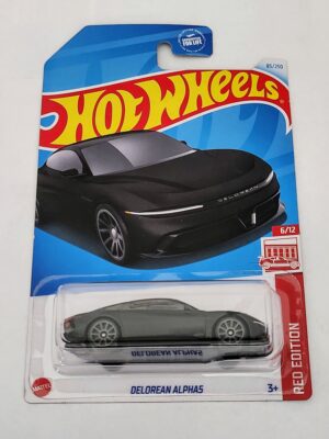 Hot wheels 2024 Target Red Edition 6 of 12 Deloreon Alpha 5 black HTF78