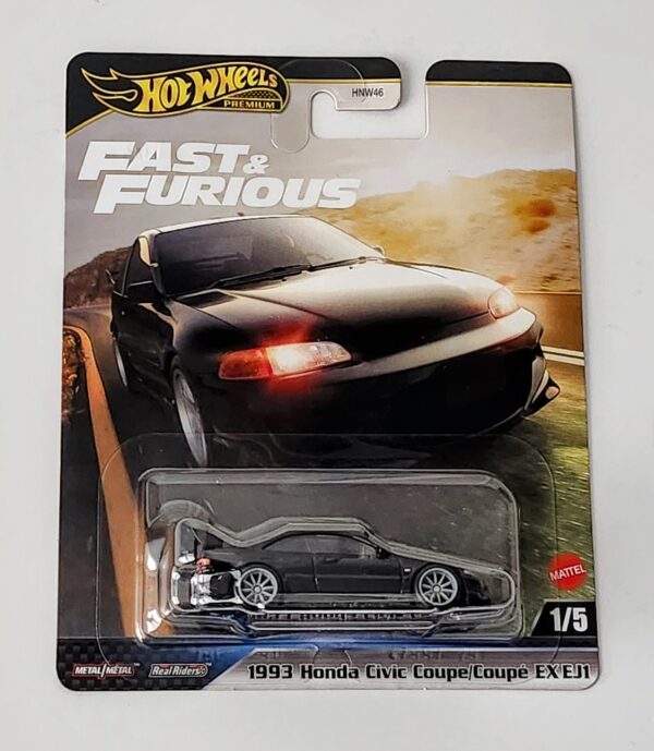 Hot wheels 2025 Fast and furious Honda Civic EX EJ1 black JBL90