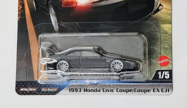 Hot wheels 2025 Fast and furious Honda Civic  EX EJ1 black JBL90