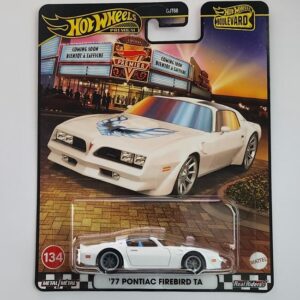 Hot Wheels 2025 Boulevard 958-D #134 1977 Pontiac Firebird T/A white JBL28