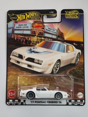 Hot wheels 2025 Boulevard 958-D - #134 1977 Pontiac Firebird T/A white JBL28