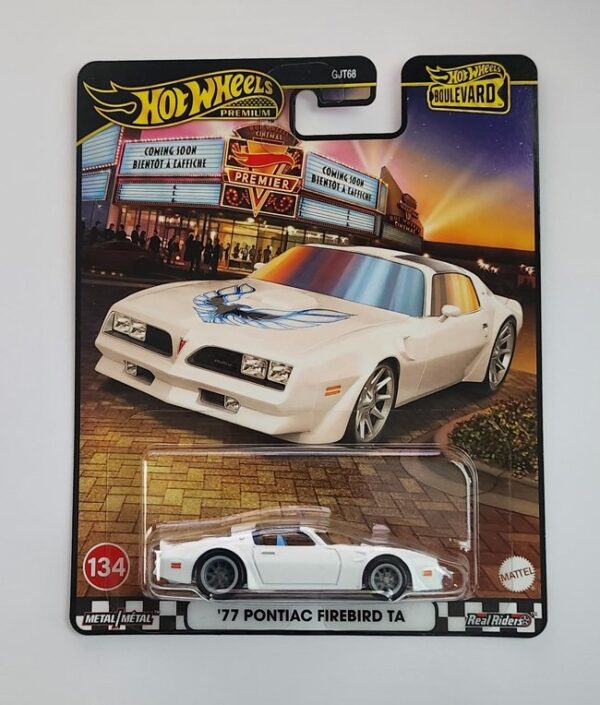 Hot wheels 2025 Boulevard 958-D - #134 1977 Pontiac Firebird T/A white JBL28
