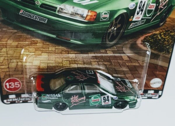 Hot wheels 2025 Boulevard 958-D - #135 1994 Nissan Primera green (Castrol livery) JBL31