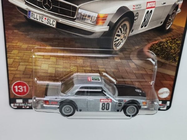 Hot wheels 2025 Boulevard 958-D #131 - 1980 Mercedes-Benz 500 SLC Rallye gray Motul HRT63