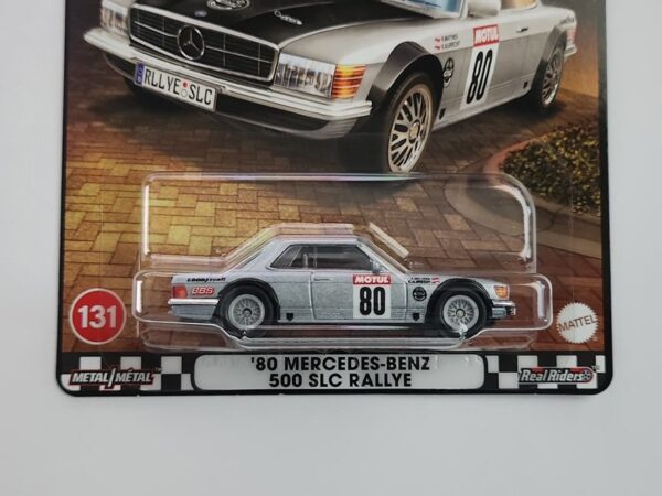 Hot wheels 2025 Boulevard 958-D #131 - 1980 Mercedes-Benz 500 SLC Rallye gray Motul HRT63