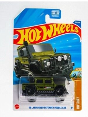 Hot wheels 2025 Hw Dirt - 2015 Landrover Defender Double cab green HYY35 (Kroger exclusive case L)