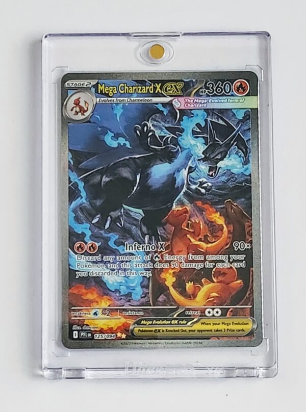 Pokemon Mega Evolution Phantasma Flames EN – #125 Mega Charizard X EX Special Illustration Rare (SIR) Raw