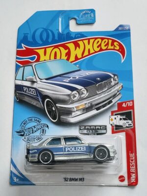 Hot Wheels 2020 Zamac - HW Rescue 1992 BMW M3 police GHG45