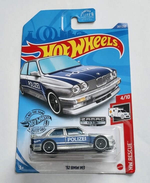 Hot Wheels 2020 Zamac - HW Rescue 1992 BMW M3 police GHG45